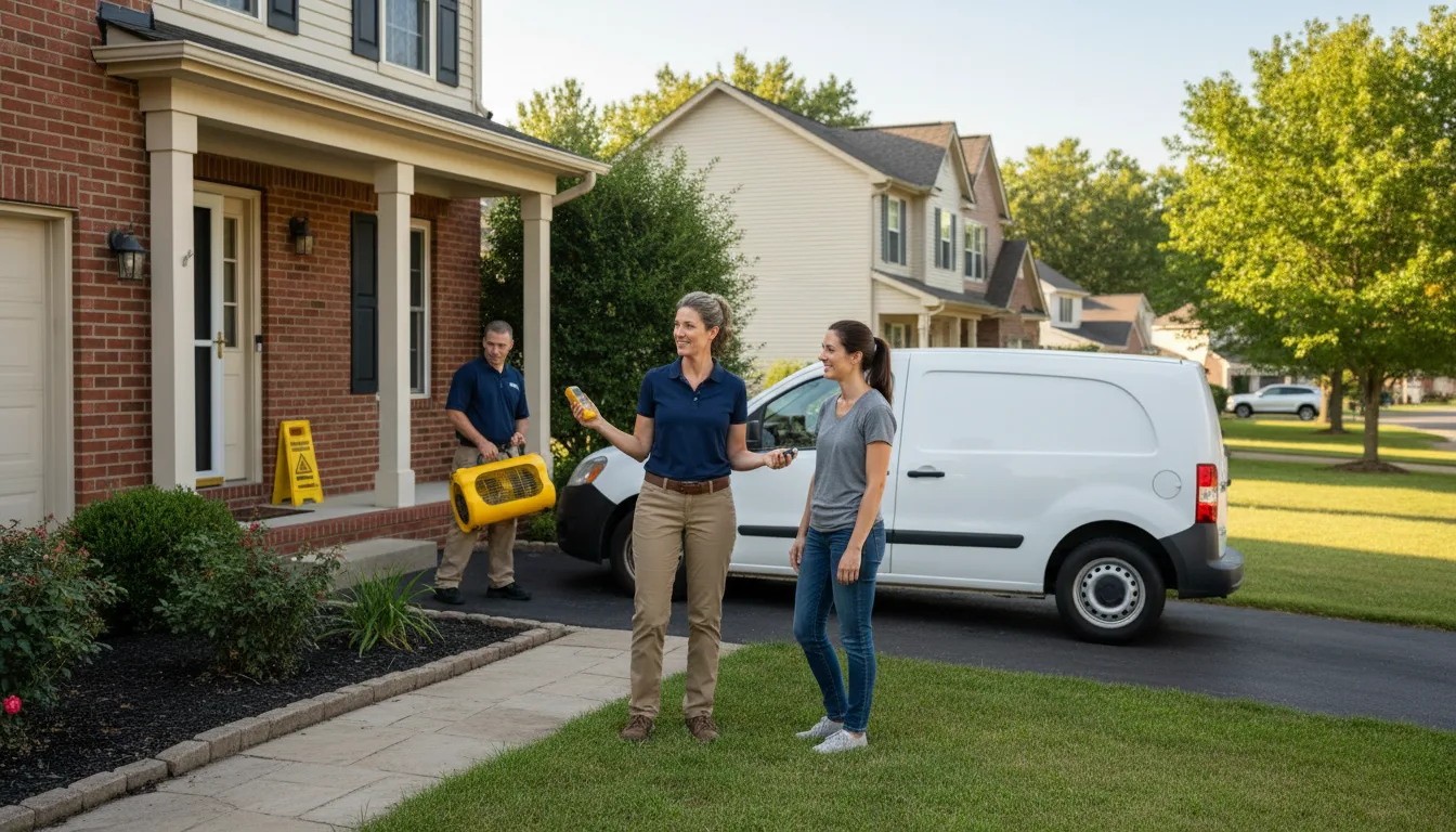 Residential water damage restoration in Kulpmont, PA